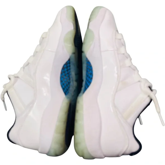 Nike Air Jordan 11 Retro White Blue Legends Sneakers - Picture 7 of 13